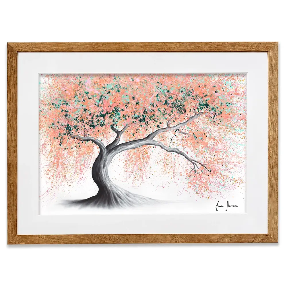 Sunny Peach Tree Framed Art Print Sunny Peach Tree Framed Art Print wall art product Ashvin Harrison