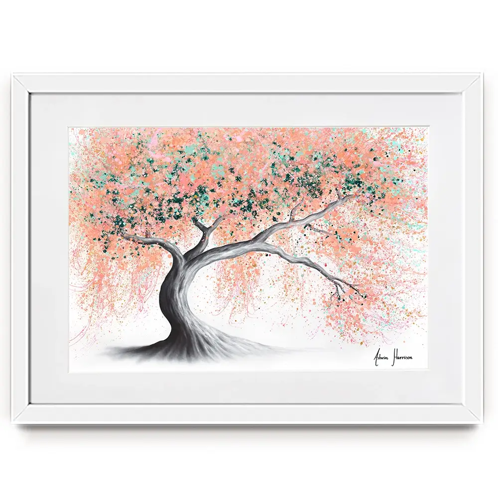 Sunny Peach Tree Framed Art Print Sunny Peach Tree Framed Art Print wall art product Ashvin Harrison