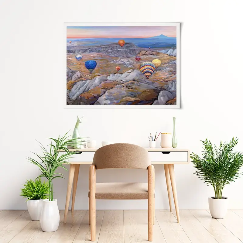 Sunrise Flying In Cappadocia Art Print Sunrise Flying In Cappadocia Art Print wall art product Ekaterina Ermilkina
