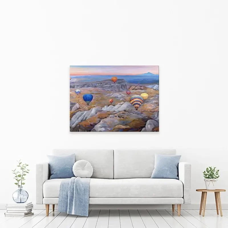 Sunrise Flying In Cappadocia Canvas Print Sunrise Flying In Cappadocia Canvas Print wall art product Ekaterina Ermilkina