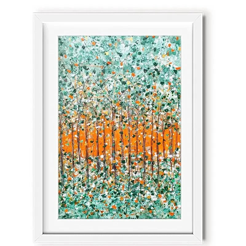 Sunrise In The Woods Framed Art Print Sunrise In The Woods Framed Art Print wall art product Charlotte Anna Reed