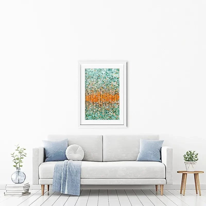 Sunrise In The Woods Framed Art Print Sunrise In The Woods Framed Art Print wall art product Charlotte Anna Reed