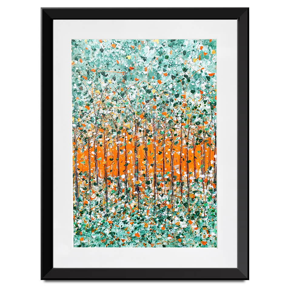 Sunrise In The Woods Framed Art Print Sunrise In The Woods Framed Art Print wall art product Charlotte Anna Reed