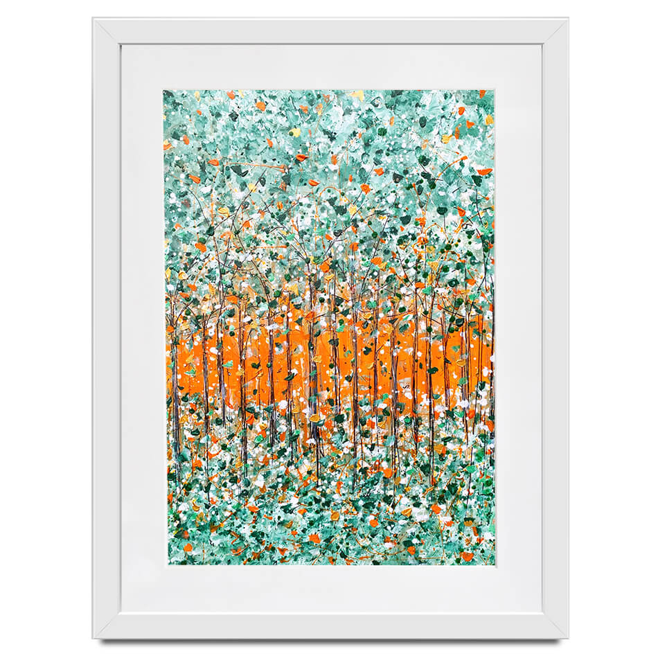 Sunrise In The Woods Framed Art Print Sunrise In The Woods Framed Art Print wall art product Charlotte Anna Reed