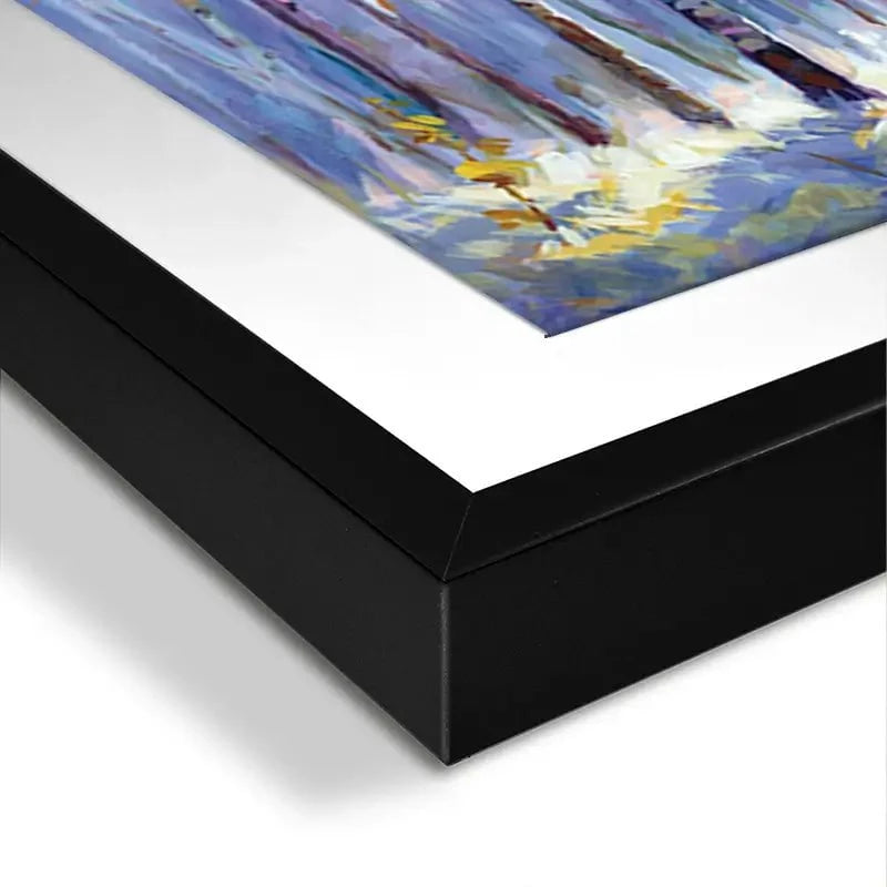 Sunrise Over The Birch Tree Forest Framed Art Print Sunrise Over The Birch Tree Forest Framed Art Print wall art product Leon Devenice