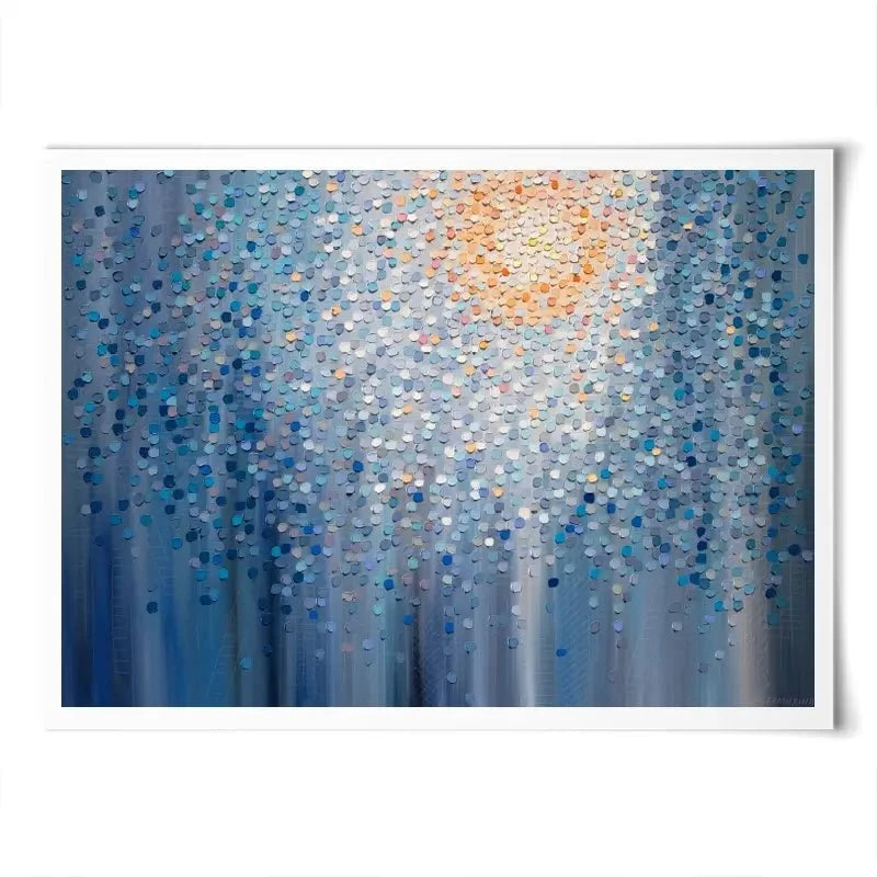 Sunrise Over The City Art Print Sunrise Over The City Art Print wall art product Ekaterina Ermilkina