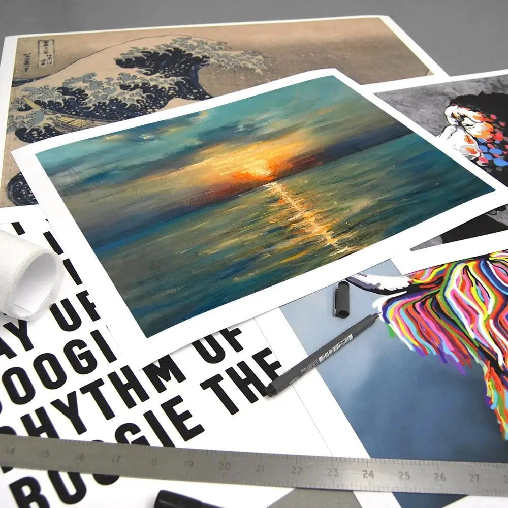 Sunrise Over The Sea Art Print Sunrise Over The Sea Art Print wall art product OlgaOsa / Shutterstock