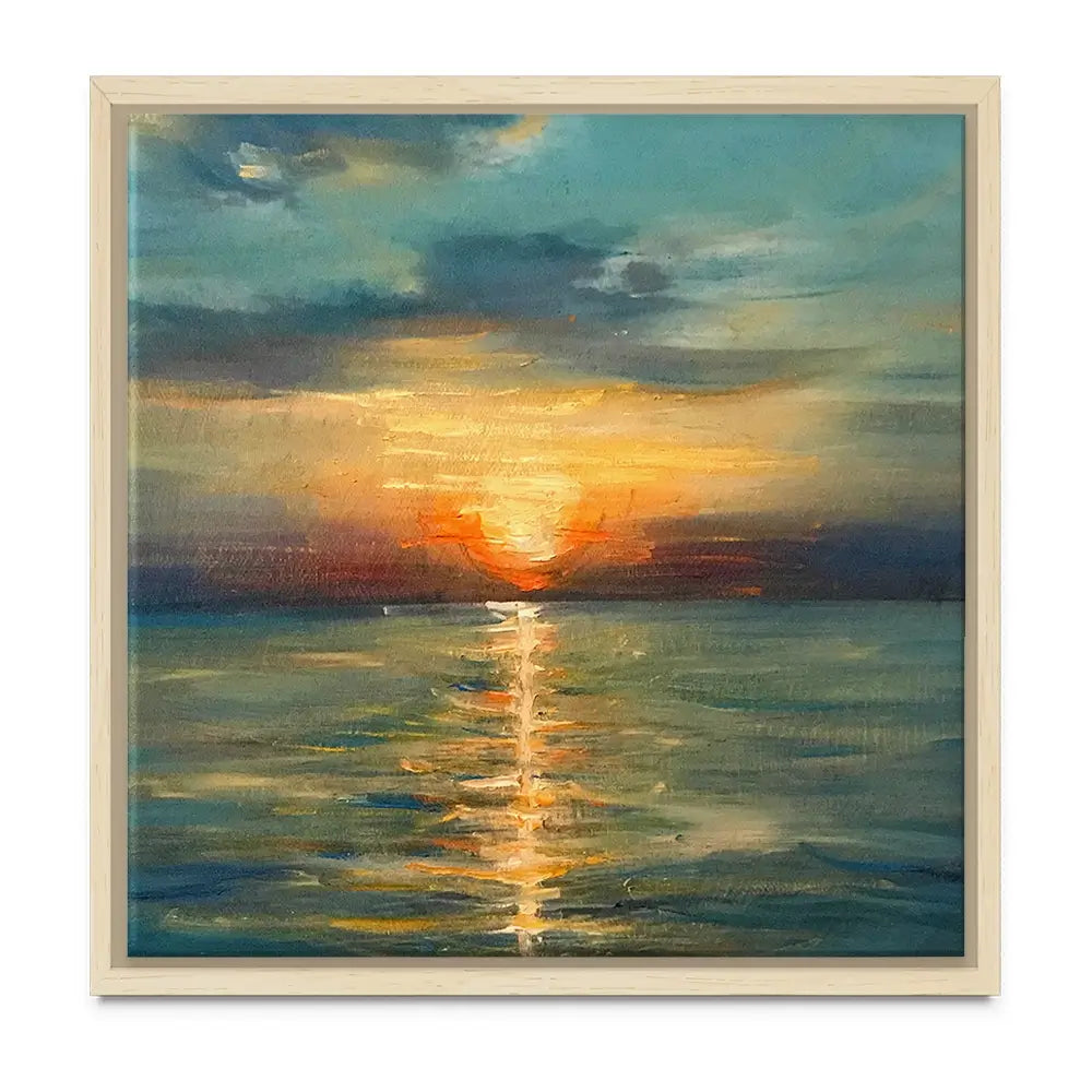 Sunrise Over The Sea Oversized Canvas Print Sunrise Over The Sea Oversized Canvas Print wall art product Art Print Shop