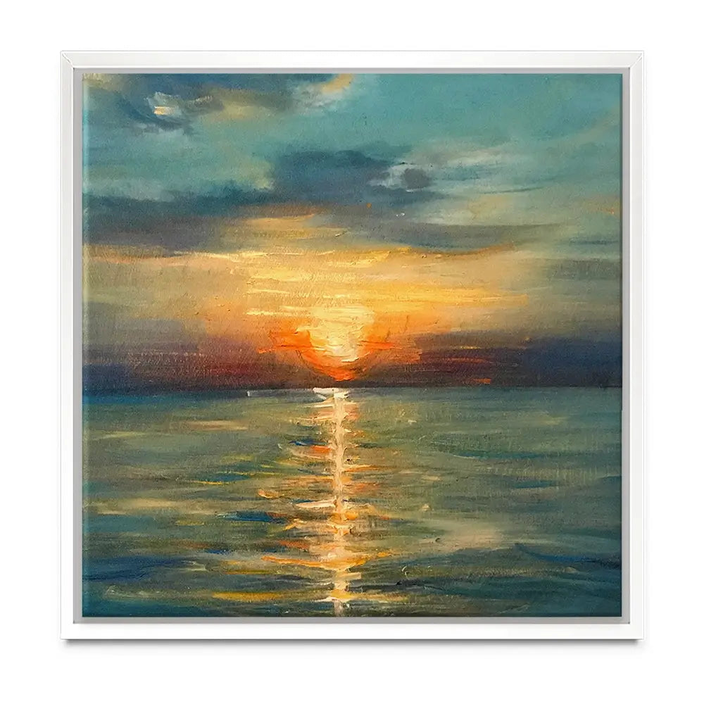 Sunrise Over The Sea Oversized Canvas Print Sunrise Over The Sea Oversized Canvas Print wall art product Art Print Shop