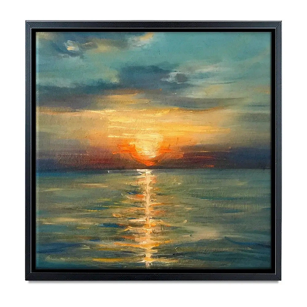 Sunrise Over The Sea Oversized Canvas Print Sunrise Over The Sea Oversized Canvas Print wall art product Art Print Shop
