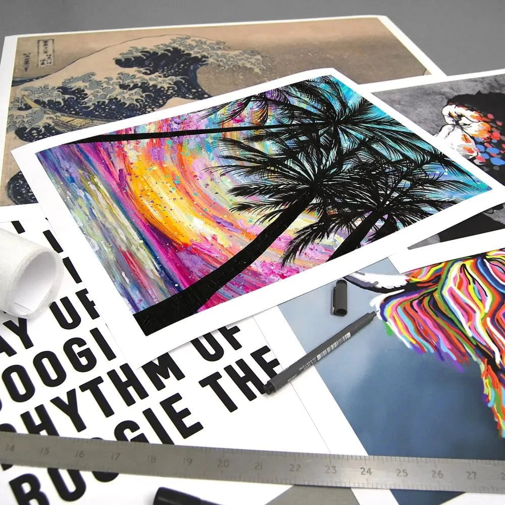 Sunset Beach Art Print Sunset Beach Art Print wall art product Emma LC Art