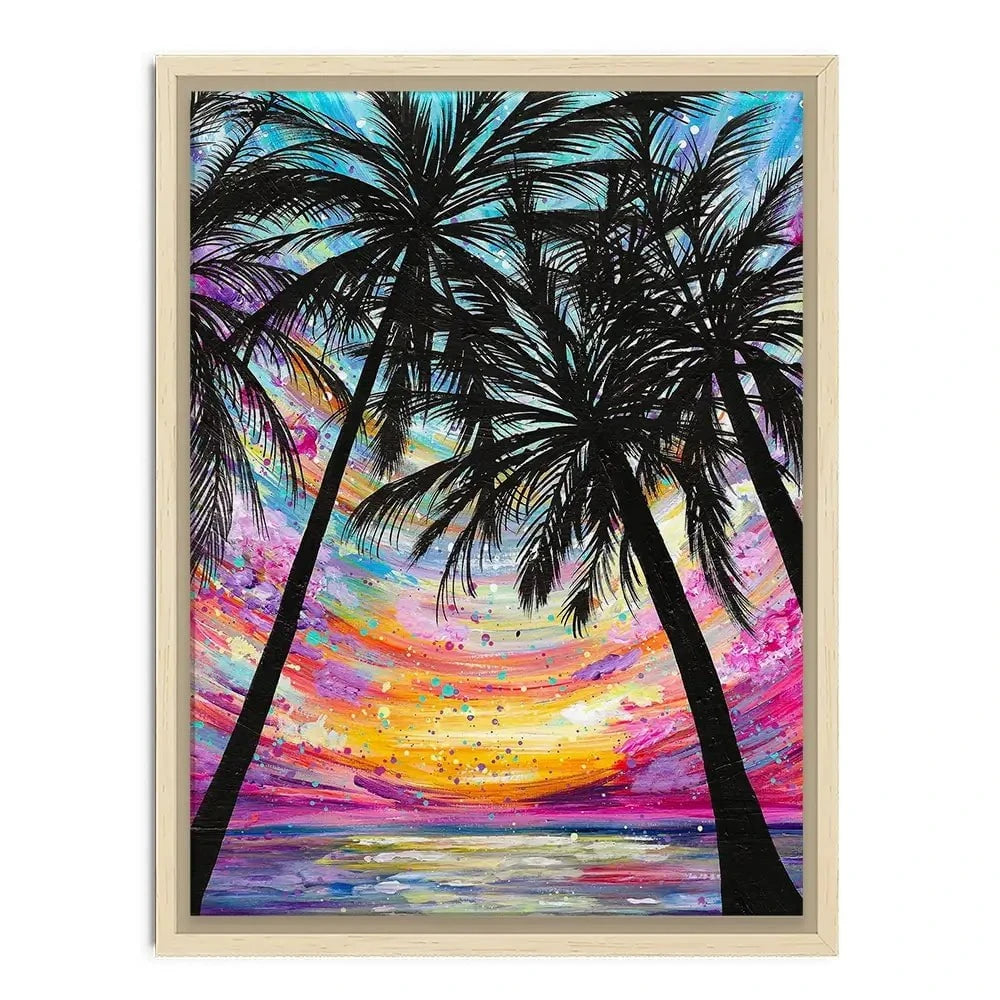 Sunset Beach Canvas Print Sunset Beach Canvas Print wall art product Emma LC Art
