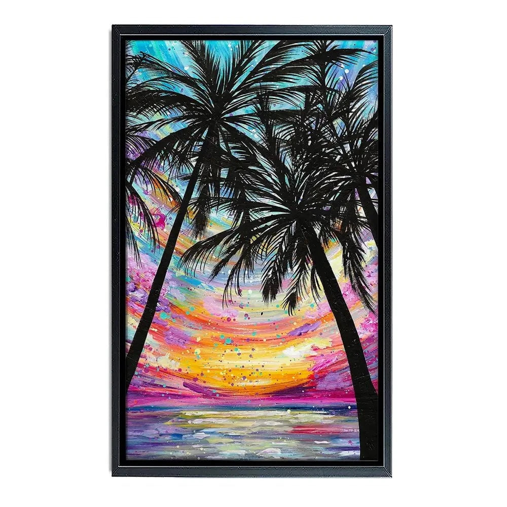 Sunset Beach Canvas Print Sunset Beach Canvas Print wall art product Emma LC Art