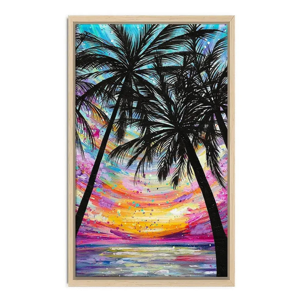 Sunset Beach Canvas Print Sunset Beach Canvas Print wall art product Emma LC Art