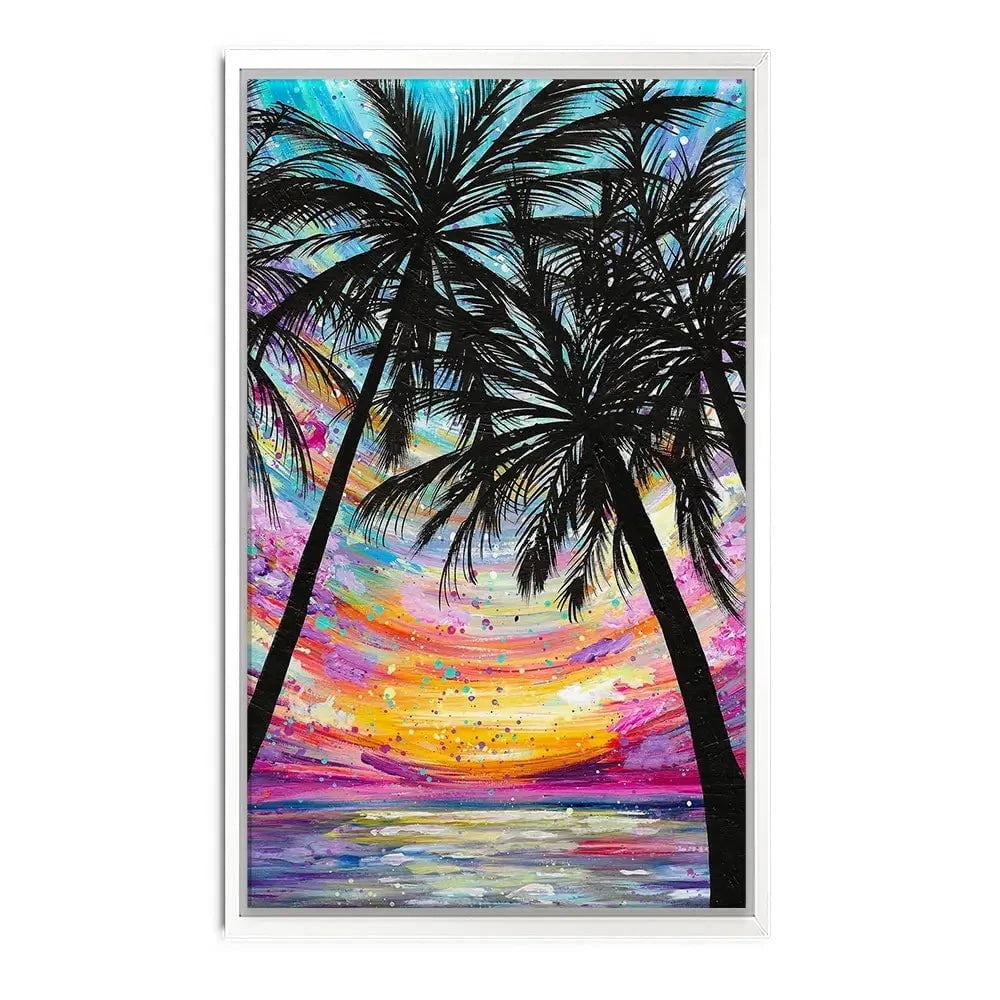 Sunset Beach Canvas Print Sunset Beach Canvas Print wall art product Emma LC Art