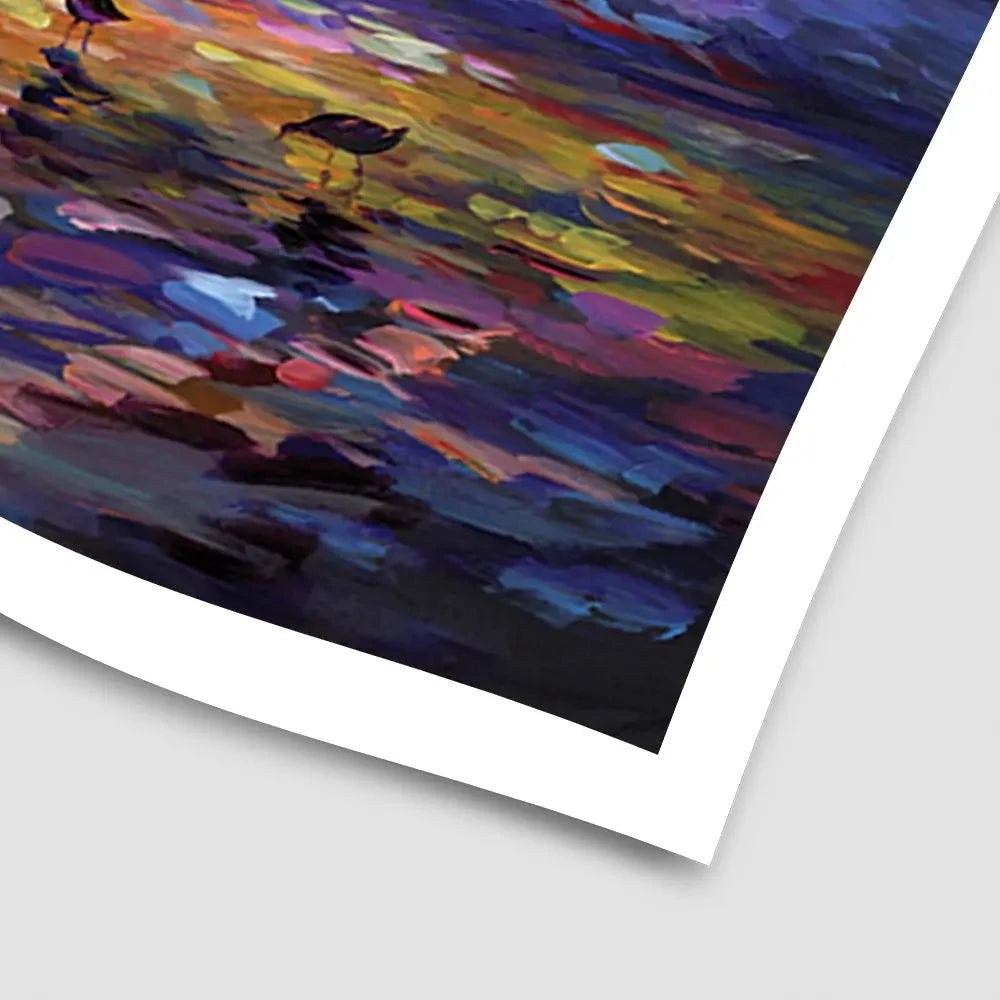 Sunset Beach Embrace Art Print Sunset Beach Embrace Art Print wall art product Leon Devenice