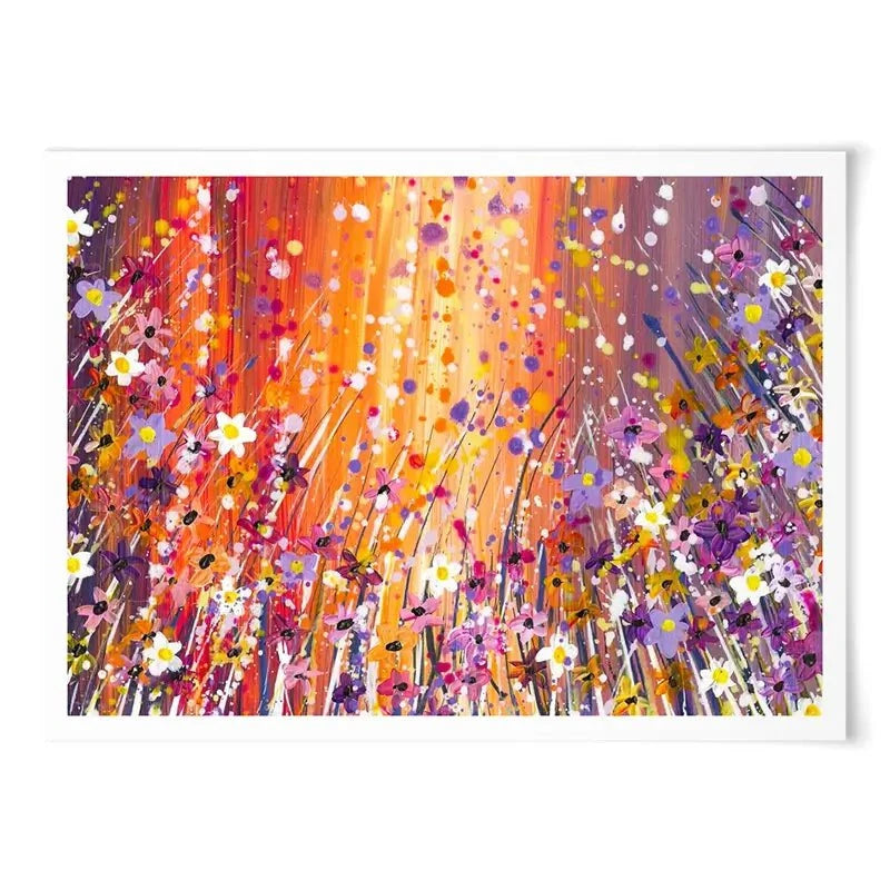 Sunset Chaos Art Print Sunset Chaos Art Print wall art product Emma LC Art