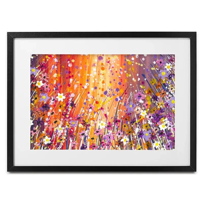 Sunset Chaos Framed Art Print Sunset Chaos Framed Art Print wall art product Emma LC Art