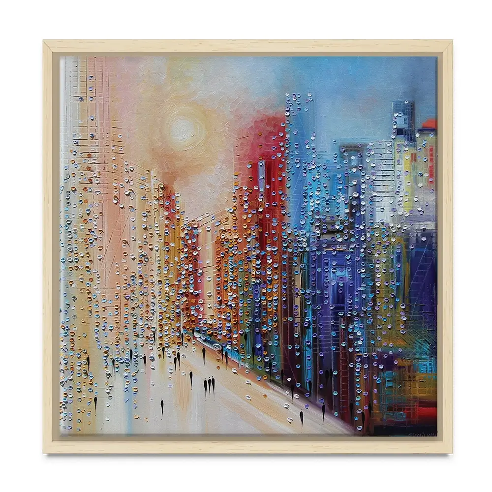 Sunset City Canvas Print Sunset City Canvas Print wall art product Ekaterina Ermilkina