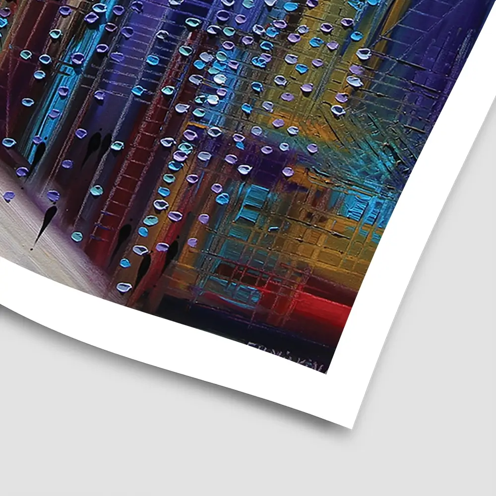 Sunset City Square Art Print Sunset City Square Art Print wall art product Ekaterina Ermilkina