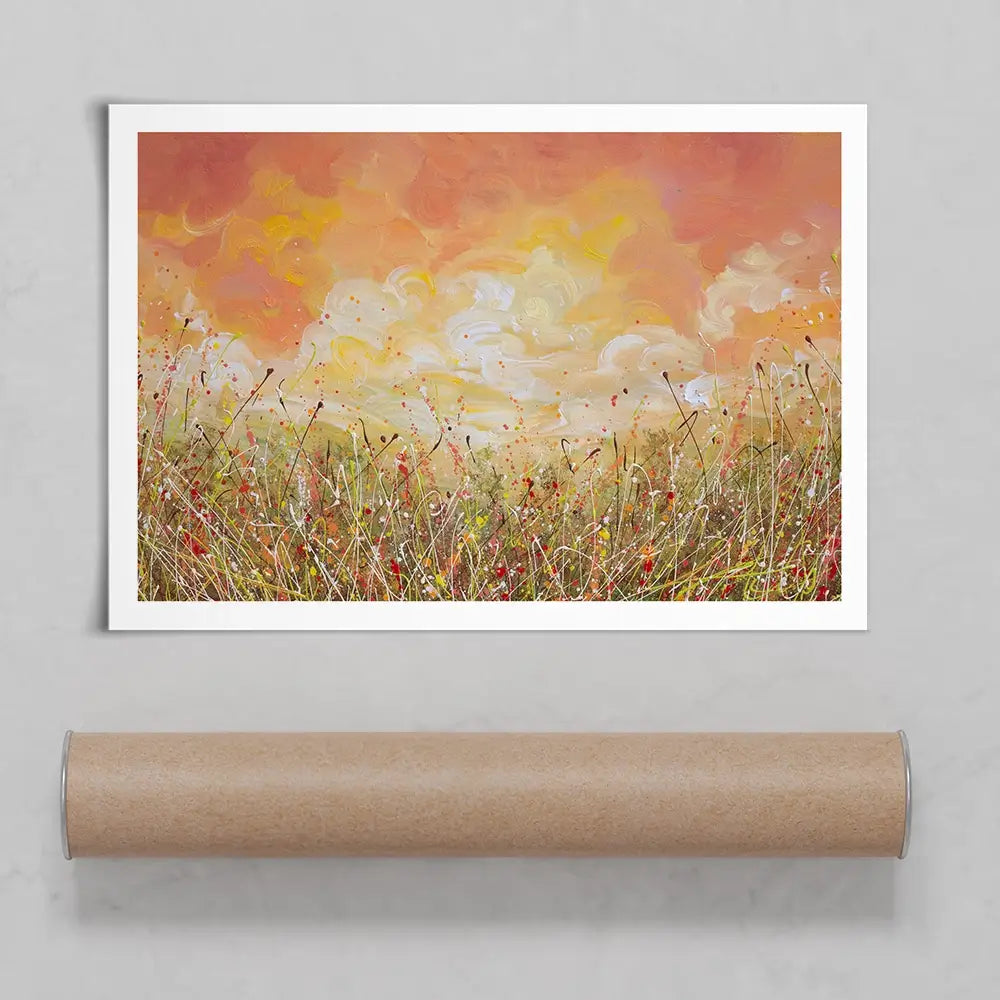 Sunset Clouds Art Print Sunset Clouds Art Print wall art product Olga Tkachyk