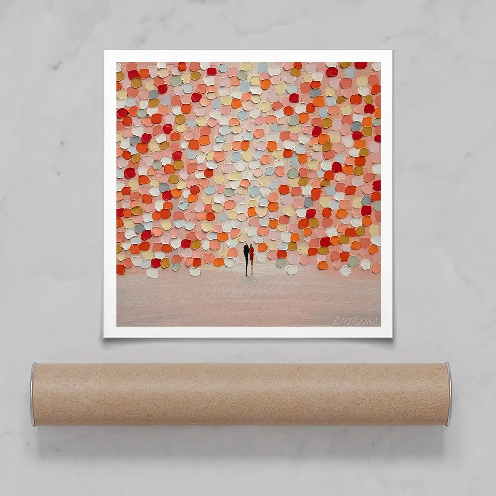 Sunset For Two Square Art Print Sunset For Two Square Art Print wall art product Ekaterina Ermilkina