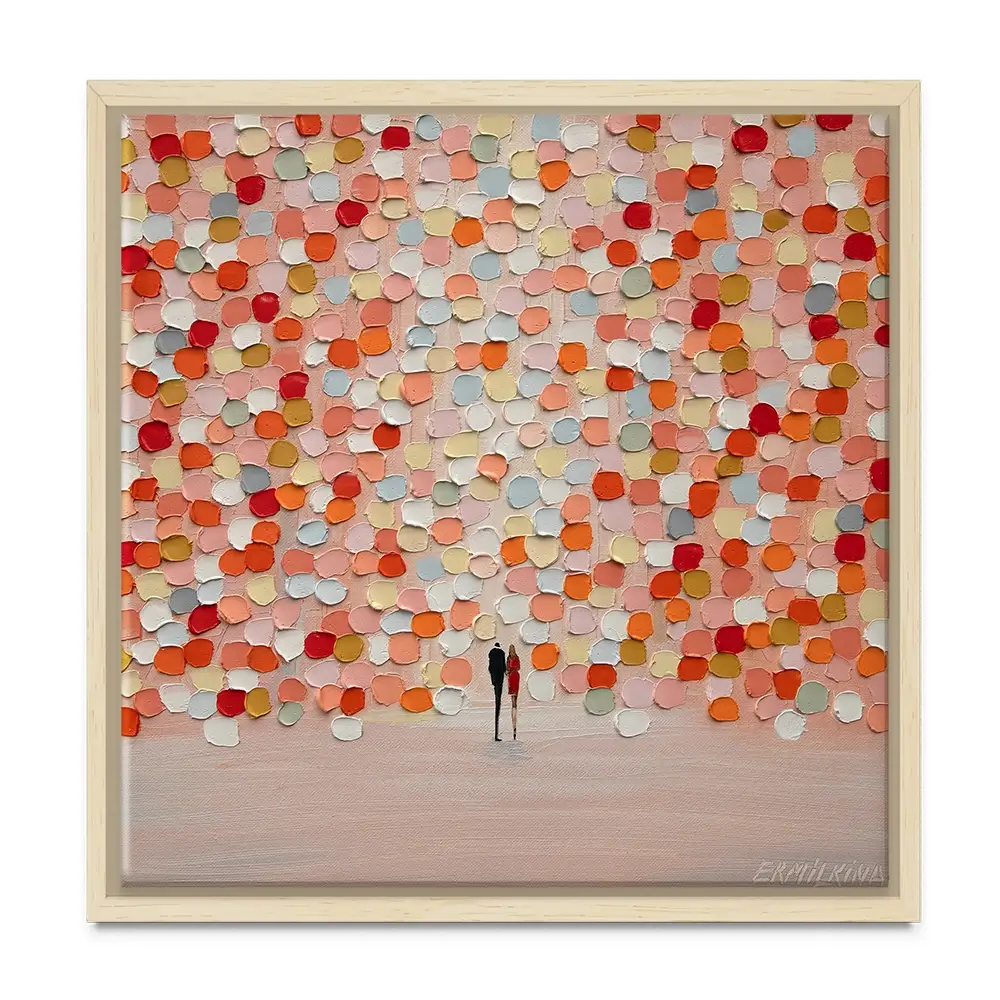 Sunset For Two Square Canvas Print Sunset For Two Square Canvas Print wall art product Ekaterina Ermilkina