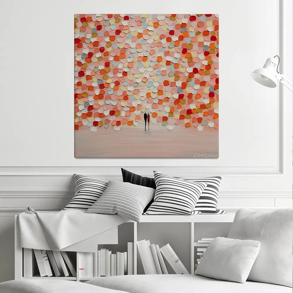 Sunset For Two Square Canvas Print Sunset For Two Square Canvas Print wall art product Ekaterina Ermilkina