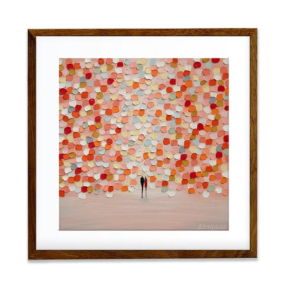 Sunset For Two Square Framed Art Print Sunset For Two Square Framed Art Print wall art product Ekaterina Ermilkina