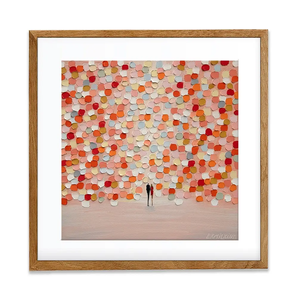 Sunset For Two Square Framed Art Print Sunset For Two Square Framed Art Print wall art product Ekaterina Ermilkina