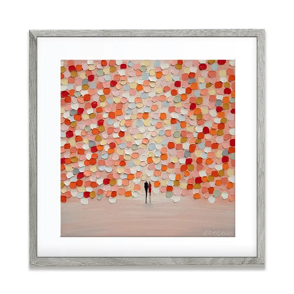 Sunset For Two Square Framed Art Print Sunset For Two Square Framed Art Print wall art product Ekaterina Ermilkina