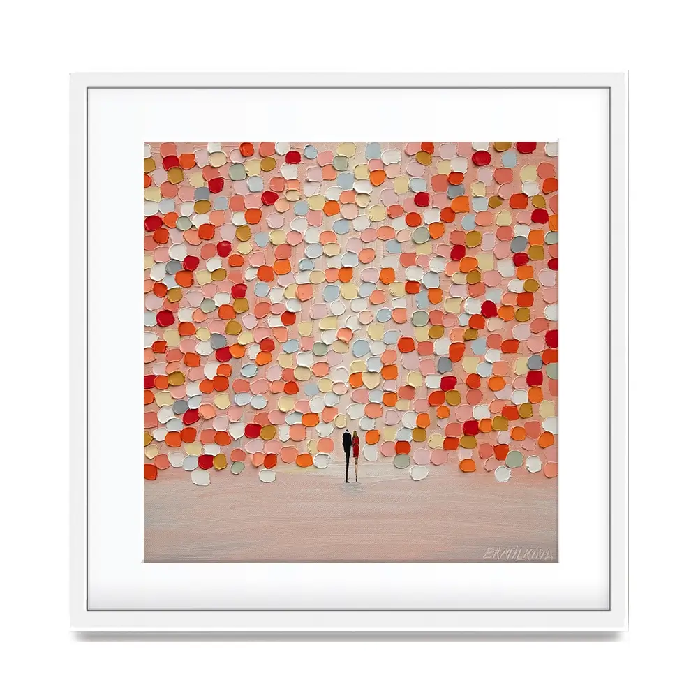 Sunset For Two Square Framed Art Print Sunset For Two Square Framed Art Print wall art product Ekaterina Ermilkina