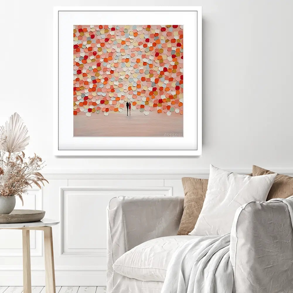 Sunset For Two Square Framed Art Print Sunset For Two Square Framed Art Print wall art product Ekaterina Ermilkina