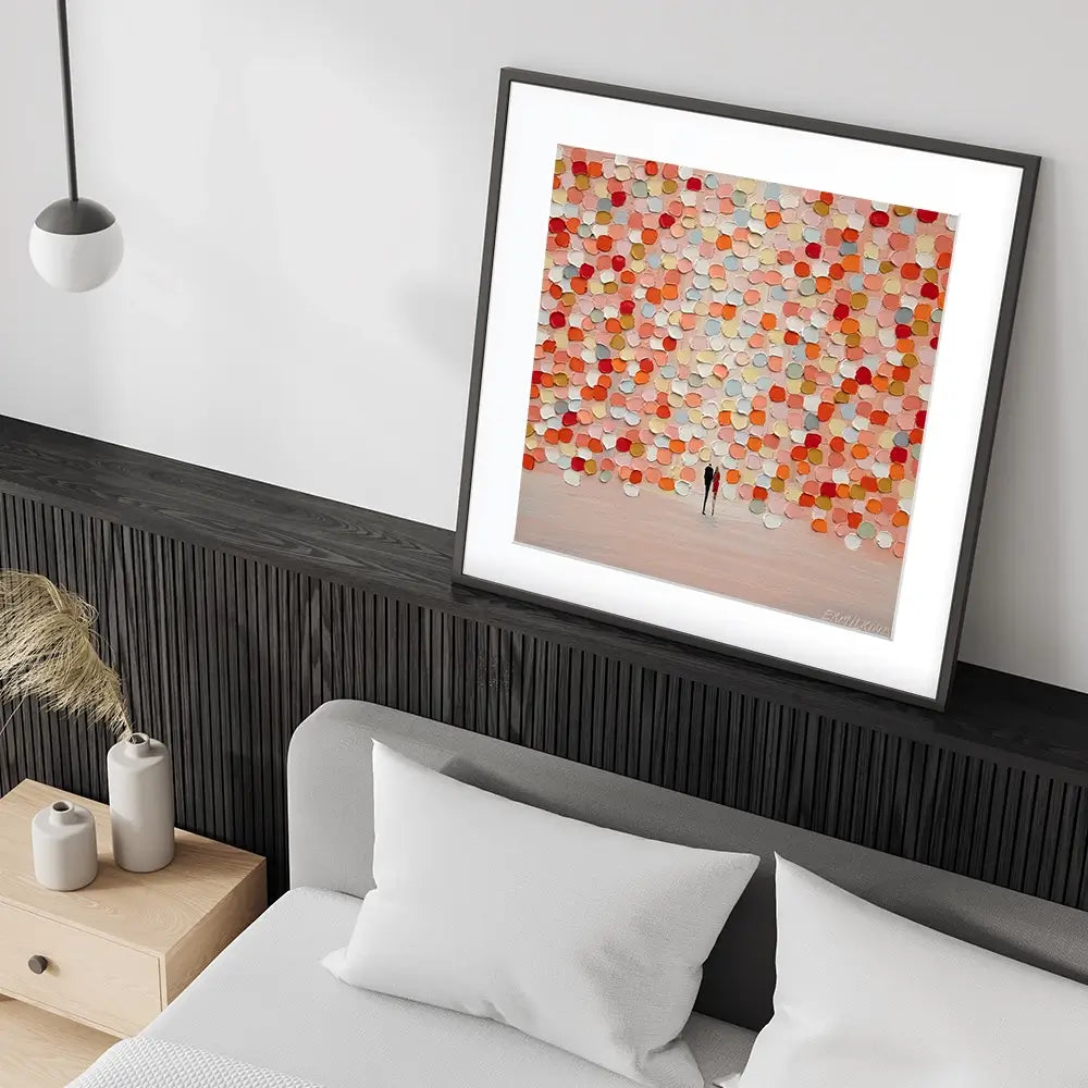 Sunset For Two Square Framed Art Print Sunset For Two Square Framed Art Print wall art product Ekaterina Ermilkina