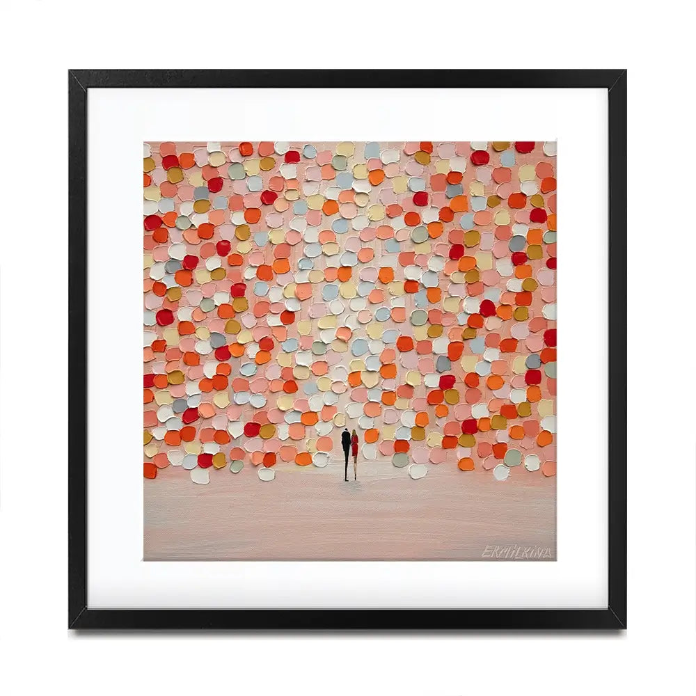 Sunset For Two Square Framed Art Print Sunset For Two Square Framed Art Print wall art product Ekaterina Ermilkina