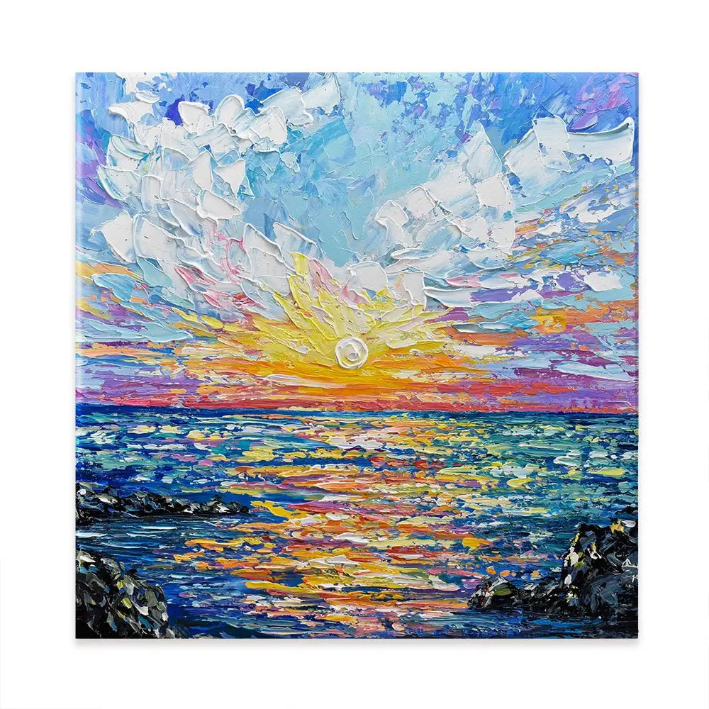 Sunset Gazing Canvas Print Sunset Gazing Canvas Print wall art product Olga Tkachyk