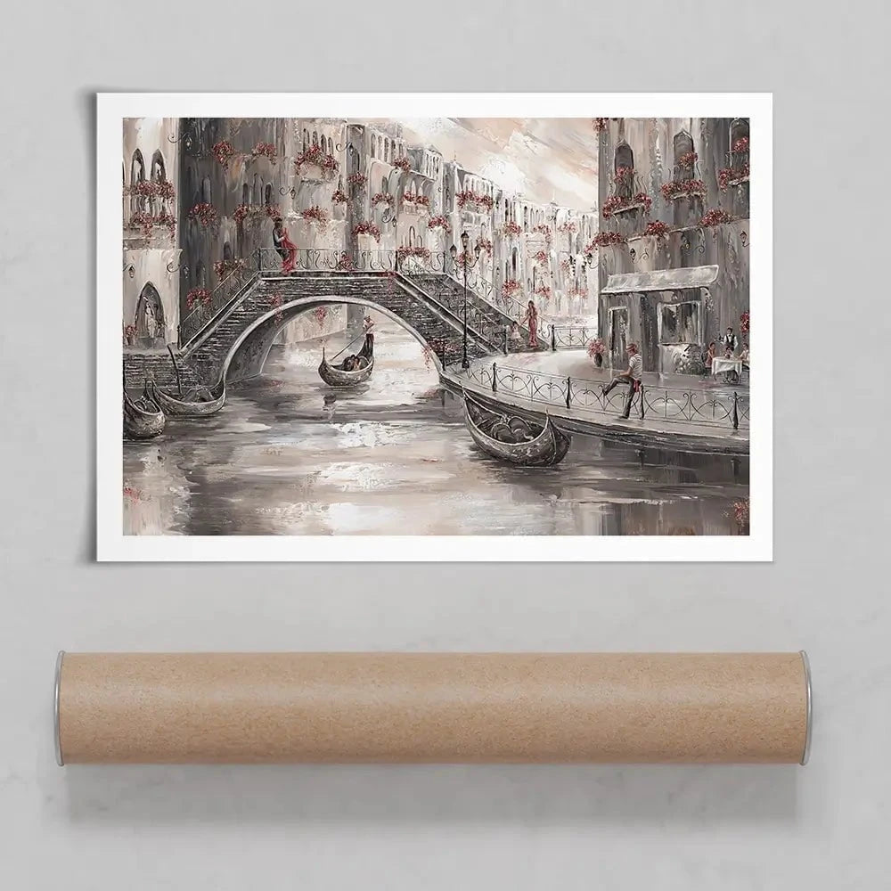 Sunset Glow In Venice Art Print Sunset Glow In Venice Art Print wall art product Isabella Karolewicz