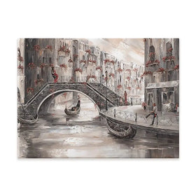 Sunset Glow In Venice Canvas Print Sunset Glow In Venice Canvas Print wall art product Isabella Karolewicz