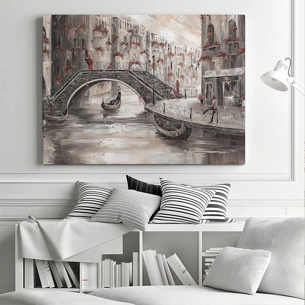 Sunset Glow In Venice Canvas Print Sunset Glow In Venice Canvas Print wall art product Isabella Karolewicz