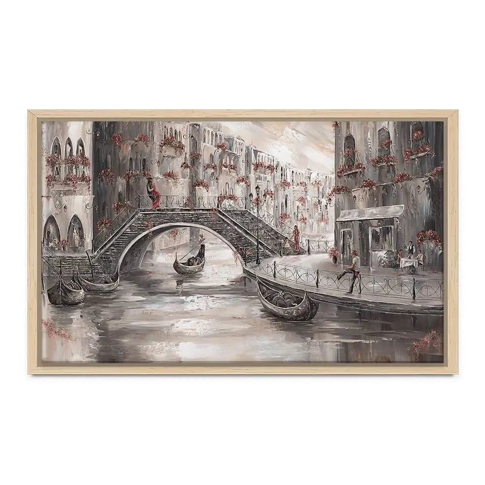 Sunset Glow In Venice Canvas Print Sunset Glow In Venice Canvas Print wall art product Isabella Karolewicz