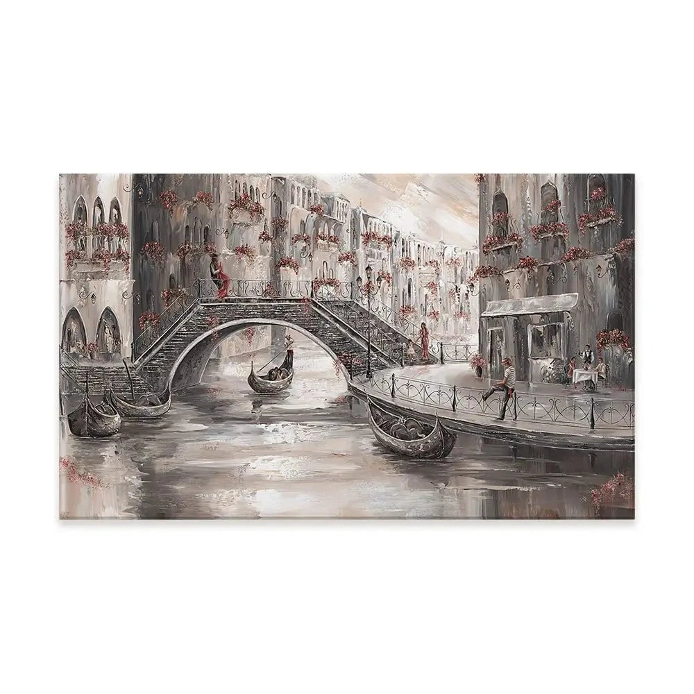 Sunset Glow In Venice Canvas Print Sunset Glow In Venice Canvas Print wall art product Isabella Karolewicz