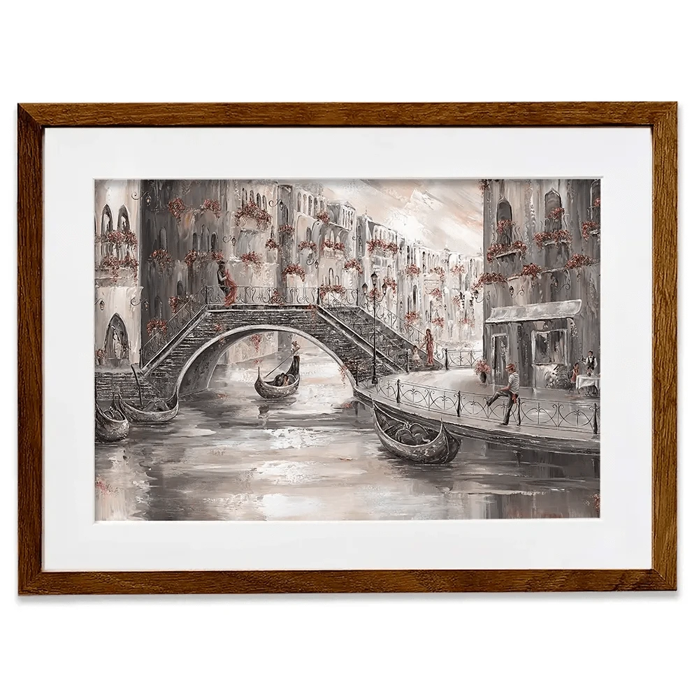 Sunset Glow In Venice Framed Art Print Sunset Glow In Venice Framed Art Print wall art product Isabella Karolewicz