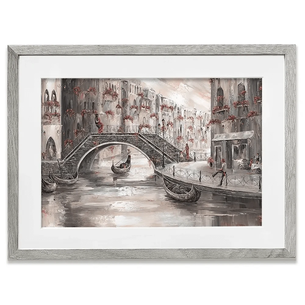 Sunset Glow In Venice Framed Art Print Sunset Glow In Venice Framed Art Print wall art product Isabella Karolewicz