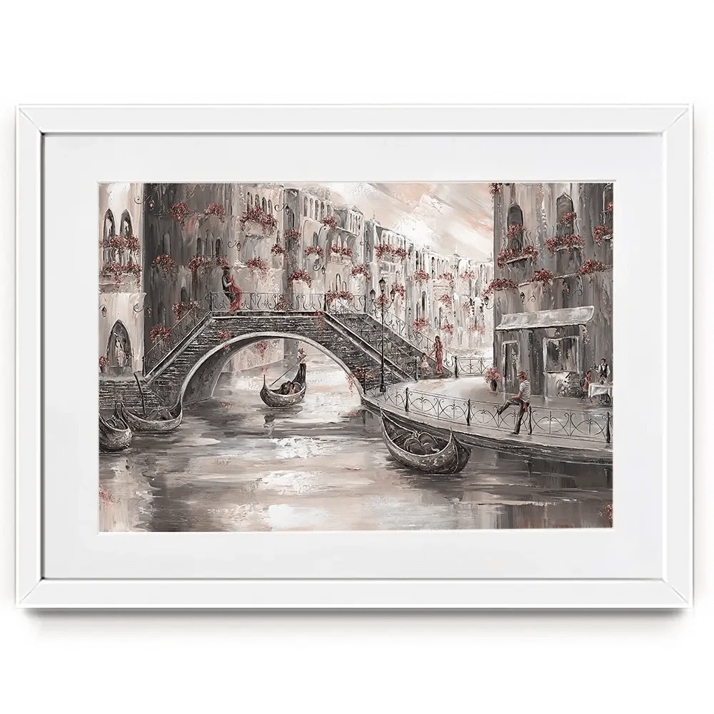 Sunset Glow In Venice Framed Art Print Sunset Glow In Venice Framed Art Print wall art product Isabella Karolewicz