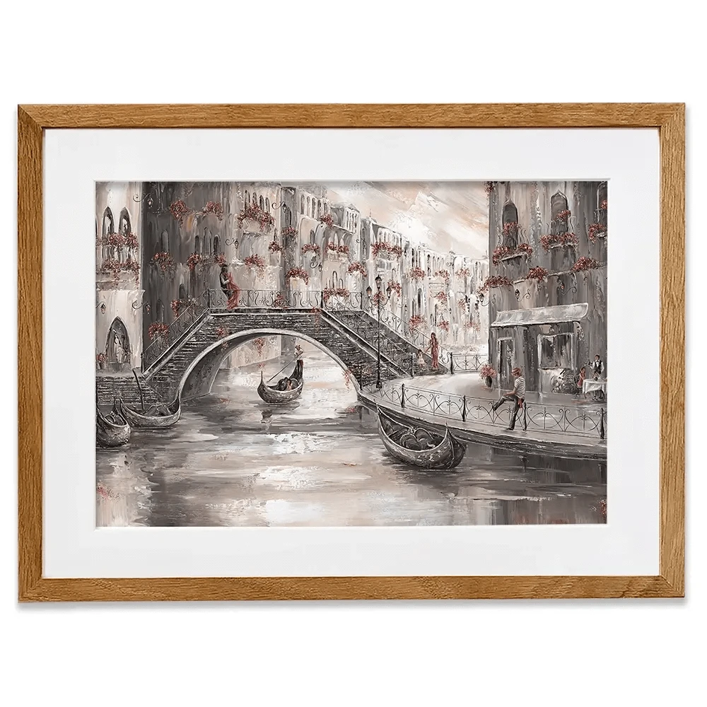 Sunset Glow In Venice Framed Art Print Sunset Glow In Venice Framed Art Print wall art product Isabella Karolewicz