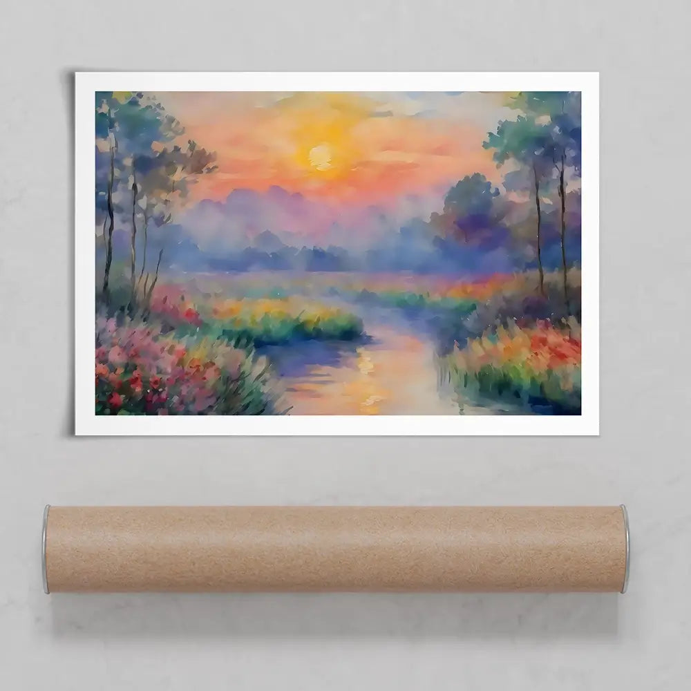 Sunset In The Marsh Art Print Sunset In The Marsh Art Print wall art product Creative Studio - Independent