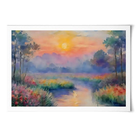 Sunset In The Marsh Art Print Sunset In The Marsh Art Print wall art product Creative Studio - Independent