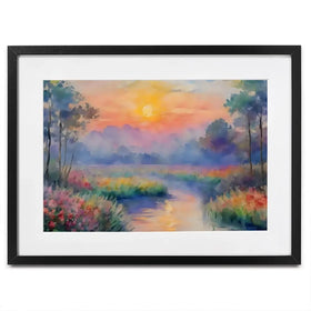 Sunset In The Marsh Framed Art Print Sunset In The Marsh Framed Art Print wall art product Creative Studio - Independent