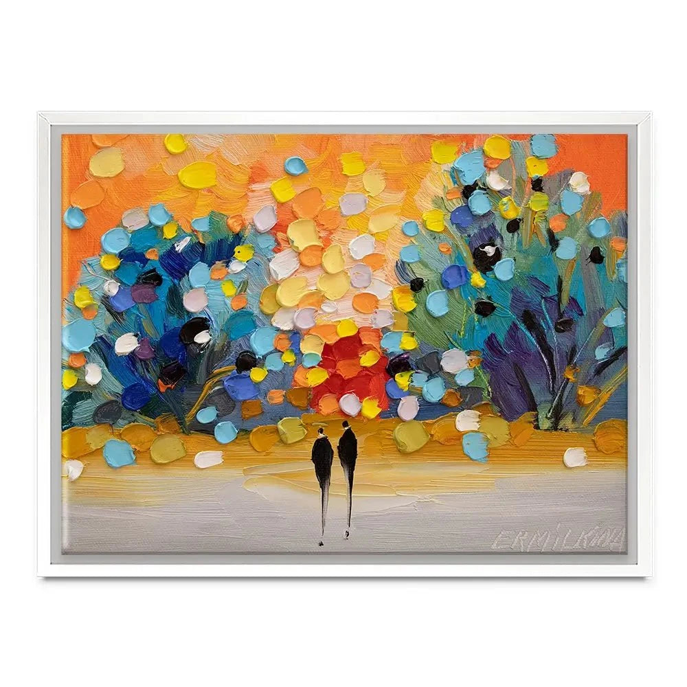 Sunset In The Park Canvas Print Sunset In The Park Canvas Print wall art product Ekaterina Ermilkina