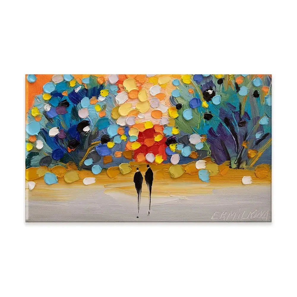 Sunset In The Park Canvas Print Sunset In The Park Canvas Print wall art product Ekaterina Ermilkina
